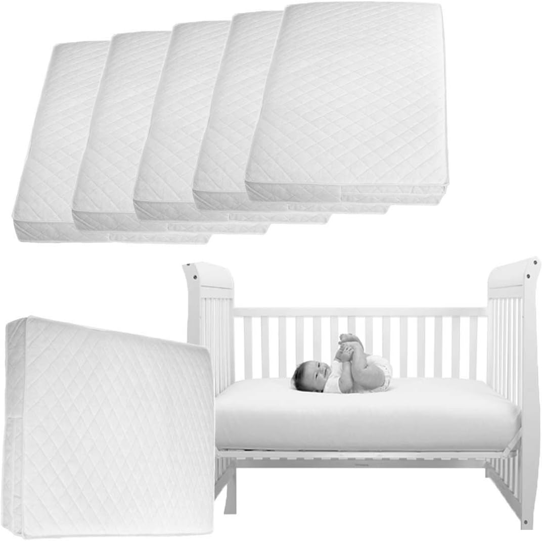 Luxury Cot Mattress Junior Bed Mattress 140x70 x 10cm Thick Encased in High Graded Density Foam Removable Quilted Cover Made in England (160X80X10)
