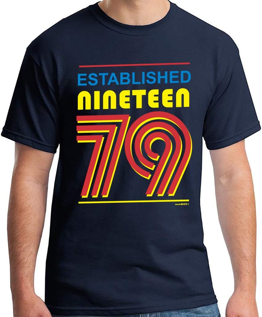 40th Birthday Gifts for Men Established T-Shirt