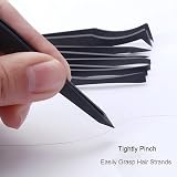 CONGGUAN 8 Pcs Plastic Anti-Static Tweezers for Electronics Jewelry Lab view 5
