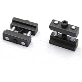 Hxszk 2-Pack Steel Milling Machine Vise Quick Clamp Work Stop Tool, Fits Mill Vises with 1/2-1" Jaws Fractal Vise