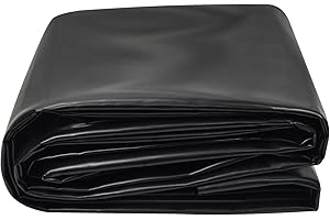 SDLDEER Pond Liner, 20 Mil HDPE Pond Liners for Outdoor Ponds,13 x 18 Ft Large Size Plastic Pond for Garden Landscape, Aquaculture, Pond, Construction Site