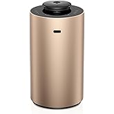 Waterless Essential Oil Diffuser for Home Aromatherapy Scent Diffusers with 3 Countdown Timer Settings or Timer-Off, 3 Mist Levels for Car Room Studio Office, ANX Premium Metal Desert Titanium