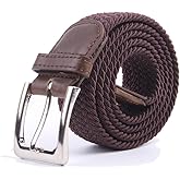 Canvas Elastic Fabric Woven Stretch Multicolored Braided Belts