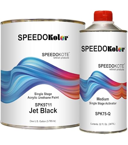 Vision Auto Paint 284 Super Gloss Jet Black - Single Stage Acrylic Enamel Quart