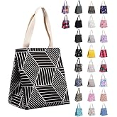 iknoe 9L Insulated Lunch Bag for Women/Men, Leak-resistant Work Lunch Tote | Lightweight 0.3 lb, compact foldable design, aluminum foil interior, wide opening, for meals, snacks, office