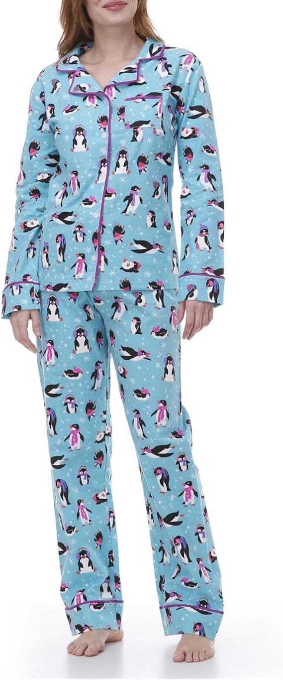 "Pretty Penguins" Luxurious Pajamas (Extra Large) Amazon.ca Clothing