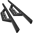 RYNOSKIN Running Boards Compatible with 2007-2018 Jeep Wrangler JK 2 Door Heavy Textured Black Wrangler JK Off-Road Side Step Steel Nerf Bars Rock Slider