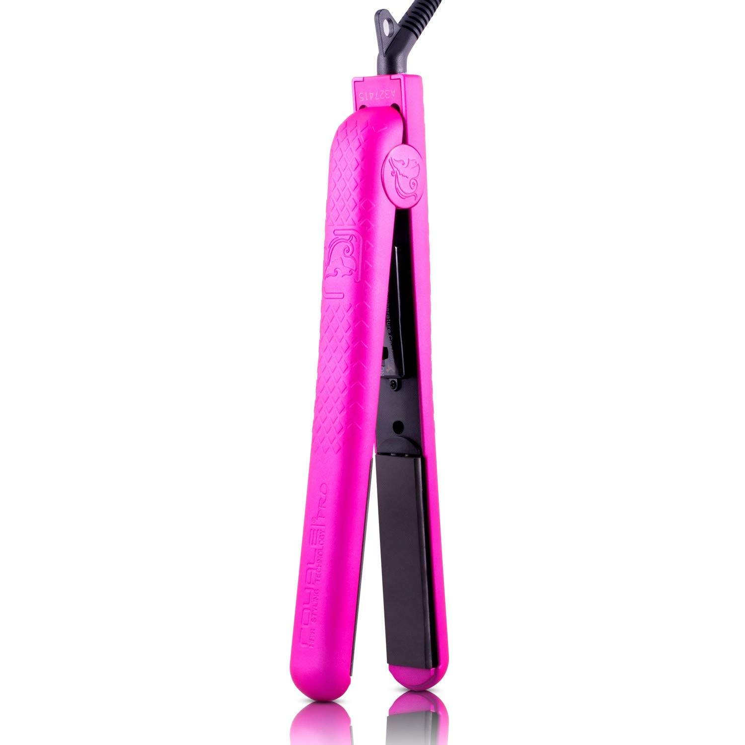Royale Classic Flat Iron Hair Straightener, Hot Pink, Ceramic Plates, Floating Plate Design, Easy to Use 100% Ceramic Plates, Will Not Damage Hair : Beauty