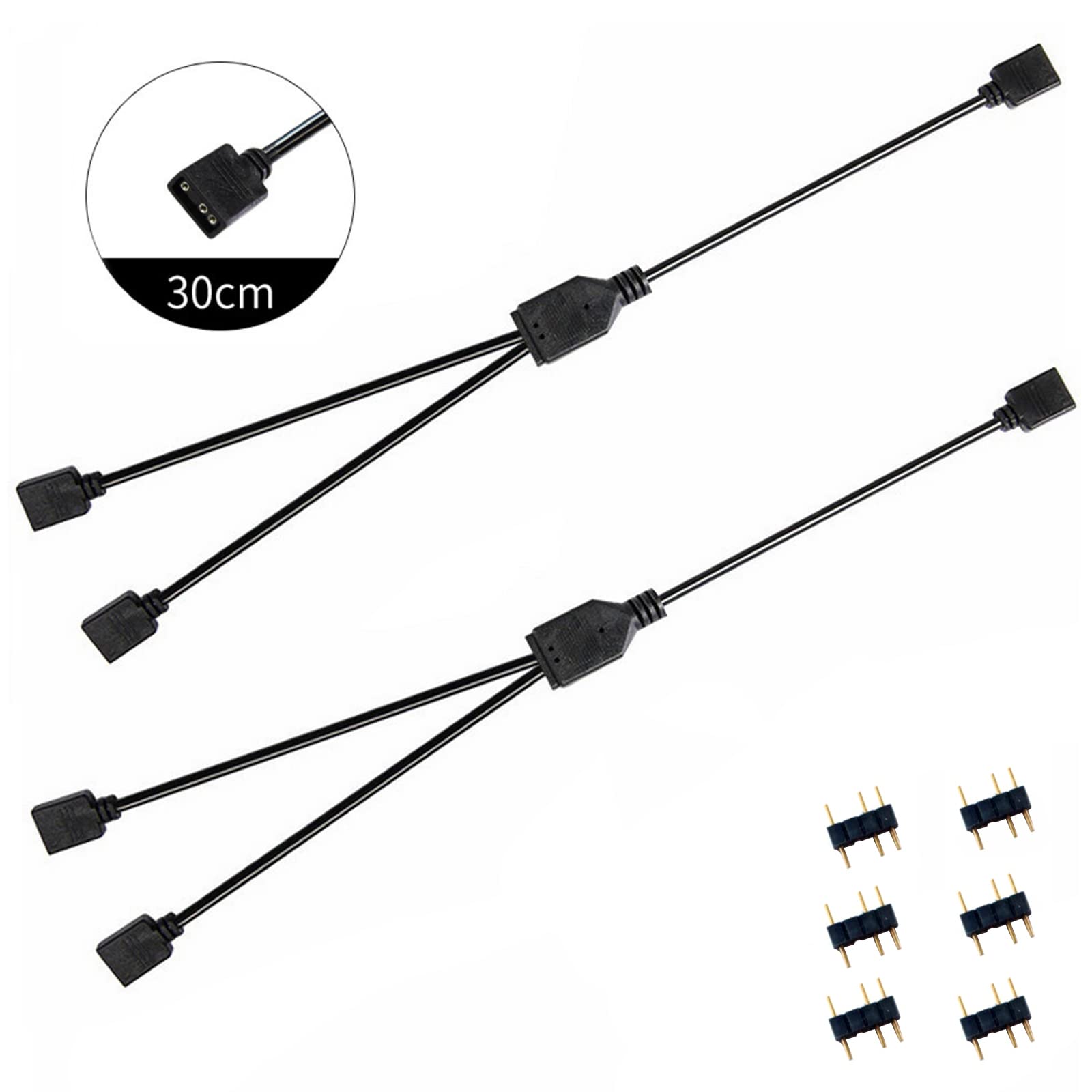Mua ARGB Splitter Cable, 5V 3 Pin Addressable RGB Splitter Cable with 3 ...