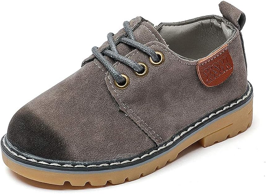 Kid's Suede Leather Oxford School Shoes Lace Up Shoes Boy