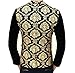 OUYE Men's Golden Black Floral Casual Sport Coat US S-Chest 34