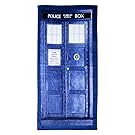 Doctor Who TARDIS Door Cotton Beach or Bath Towel (59" long x 29 1/2" wide)