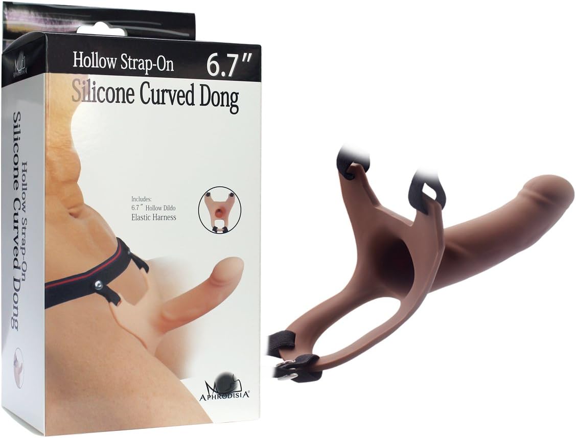 6.7''Hollow Strap On Silicone Curve For Man
