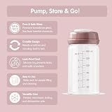 ana baby Premium Glass Breastmilk Storage Bottles 4 x 180ml view 2