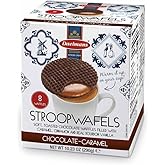Daelmans Chocolate Caramel Stroopwafels - Chocolate Stroopwafel Caramel, Stroop Waffles, Stroopwaffle, Dutch Chocolate Waffle