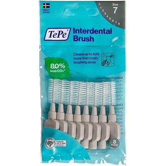 TePe Interdental Brushes | Type: Original | Black | Size 8 (1.5mm) | 1 Pack of 8 Brushes - View 5