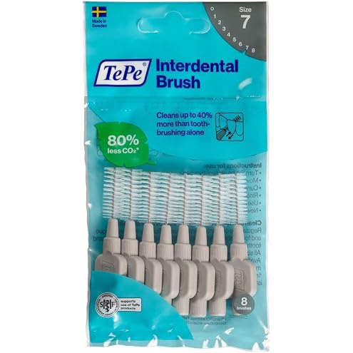 TePe Interdental Brushes | Type: Original | Black | Size 8 (1.5mm) | 1 Pack of 8 Brushes - View 6