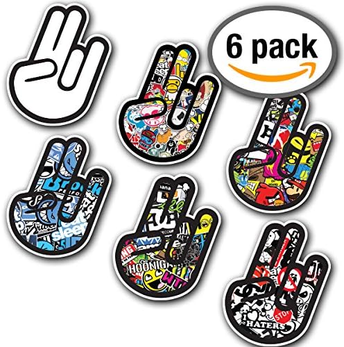 SHOCKER 2 - [CUSTOMI] Sticker Bomb Decal Series - Cartoon Graffiti Car Wrap Laptop JDM Skateboard Snowboard Vinyl iPad Macbook (All 6 Decals)