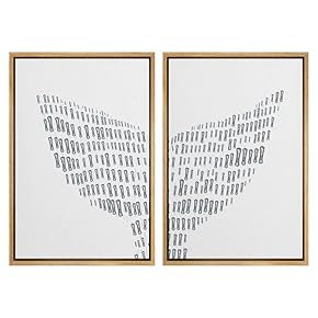 SIGNWIN 2 Piece Framed Canvas Wall Art Nordic...