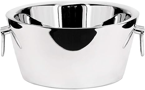 Edzard Champagnerkuhler Ontario Edelstahl Doppelwandig O 38 Cm Hohe 18 Cm Perfekter Flaschenkuhler Weinkuhler Sektkuhler Mindestens 8 Stunden Isolierend Amazon De Kuche Haushalt