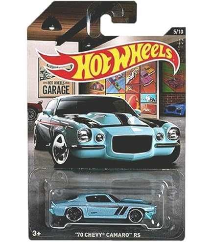 Hot Wheels 2018 50th Anniversary '70 Camaro | HW Speed Graphics, Blue, 1:64 Scale