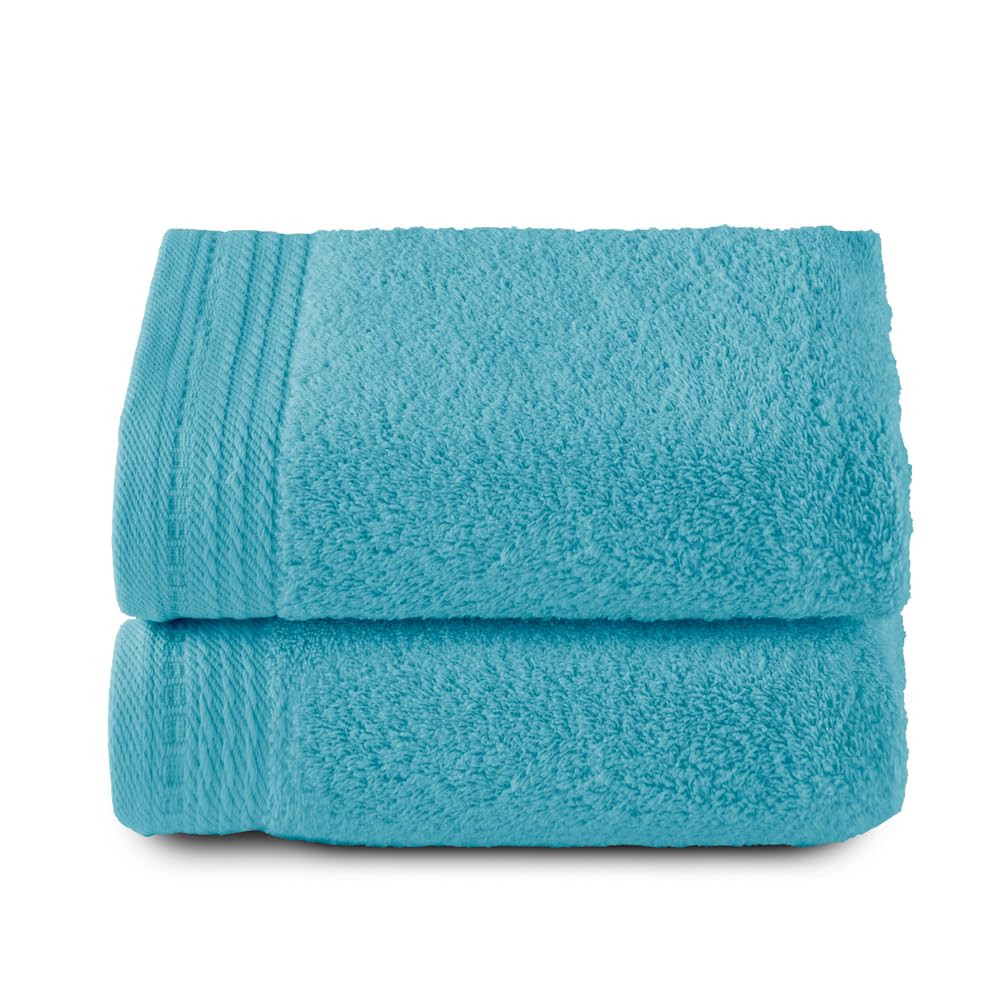 Top Towel - Premium - Large Bath Towels - Bath Towels -2 Hand Towels -50 x 100 cm - 100% Cotton - 600 g - Aguamar