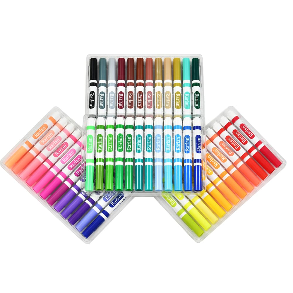 Washable Markers Bulk, Markers for Kids, Bulk Pack, 48 Colors, 3 Boxes, 144 Count
