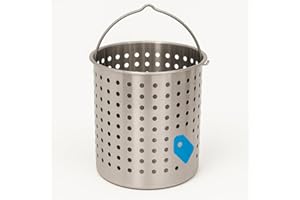 TRIPLENET PRICING B300 Perforated Steam, Boil, Fry Accessory Basket. Fits 30-Quart Turkey Fryers