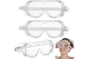 OMISTAR 3 PCS Adjustable Shower Eye Shield, Glasses-Friendly Visor Goggles, Eyelash Extension Protector, Microblading Afterca