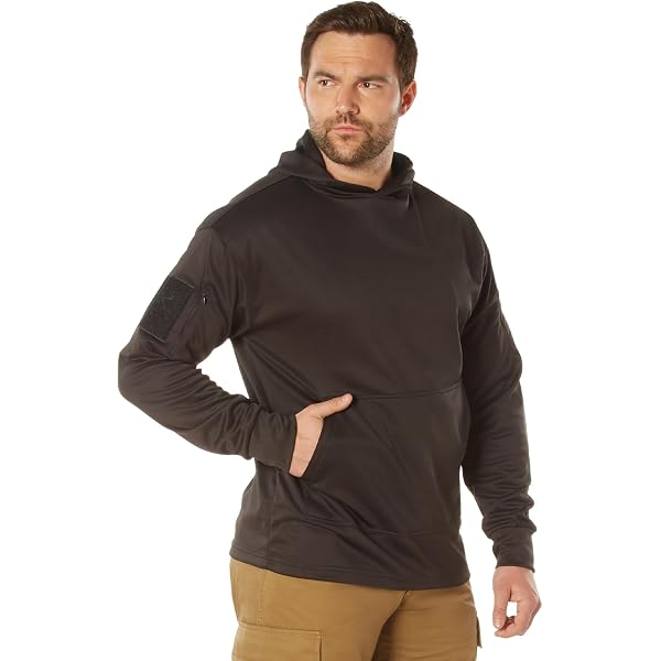 Rothco Felpa Con Cappuccio Uomo Every Day Hoodie | Pannelli Elasticizzati | Caldo Pile Interno 235g - 2