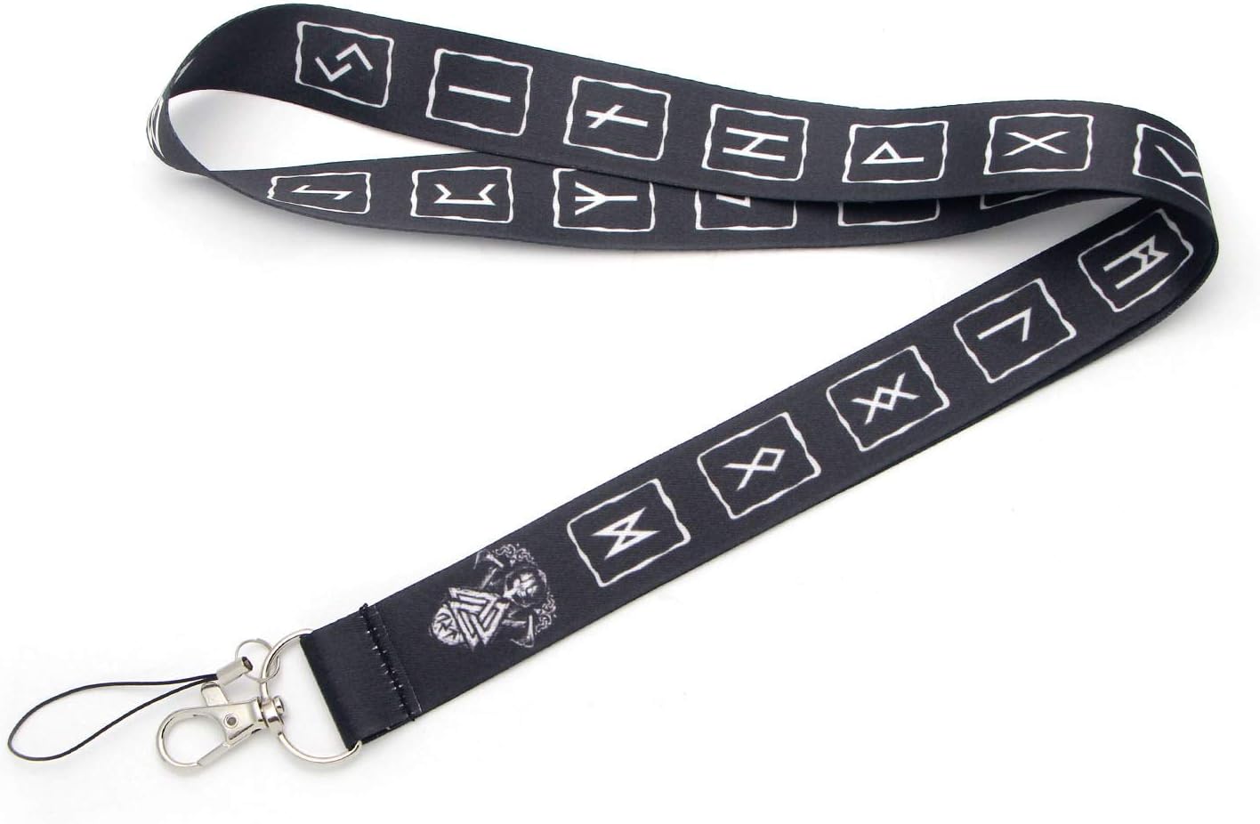 TUDUDU Viking Rune Keychain Lanyard Badge Id Lanyards/ Mobile Phone Rope/ Key Lanyard Neck Straps Accessories