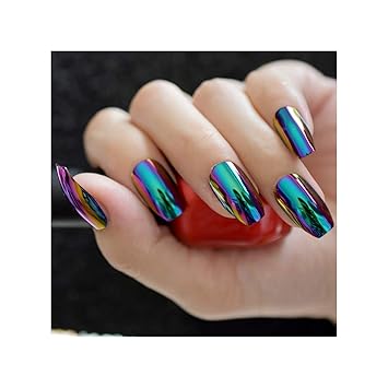 Amazon Com Reflective Mirror Light Soft Pink Metal Plating False