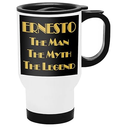 Office Yeti Ernesto Travel Mug Taza de Viaje Termos Personalizados con Nombres, The Man The