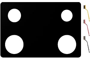 bezoku Stove Cover For Whirlpool Gas Stove Protectors 4 Burners Model WFG320M0BS WFG320M0BB WFG320M0BW WFG320M0MW WFG320M0MS, Upgraded 0.5MM Reusable Splatter Guard Stove Protector Liner