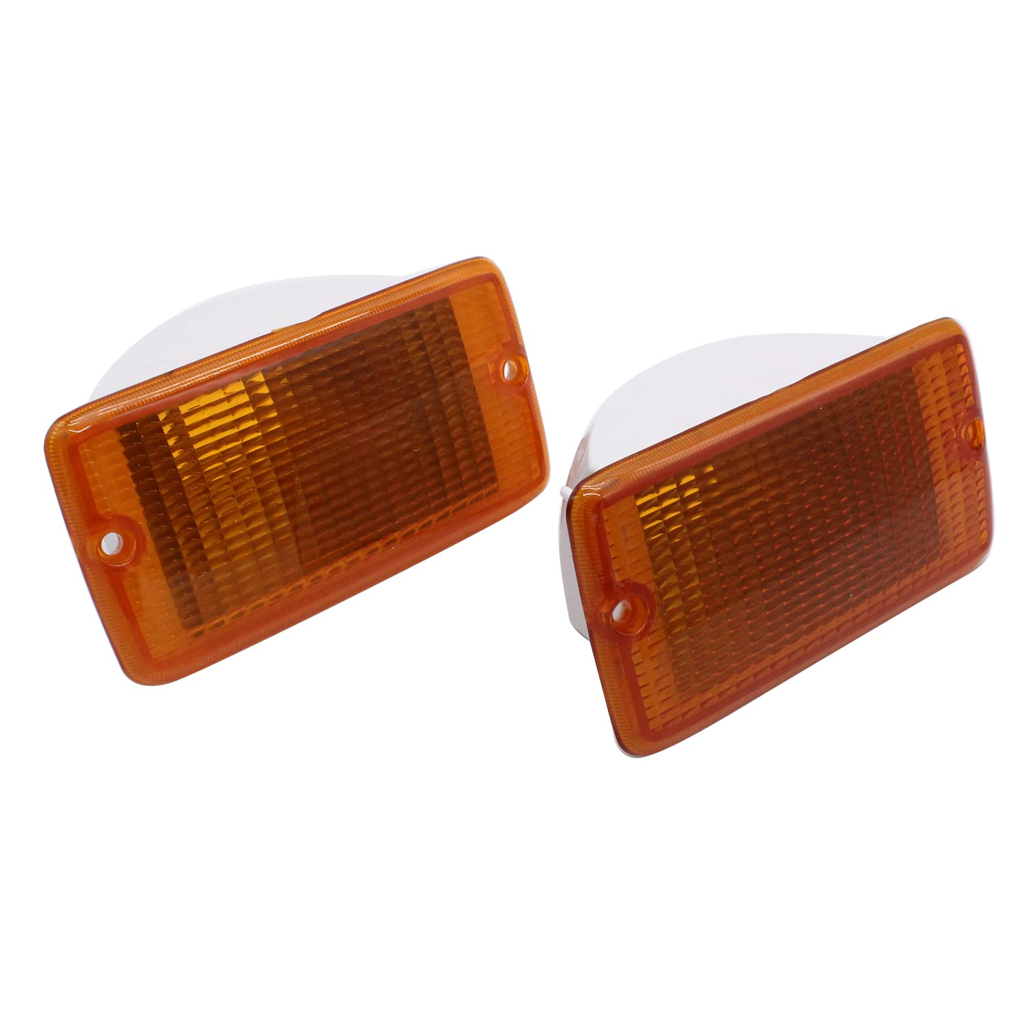 Photo 1 of SHLPDFM 1 PAIR Left Right Side Front Turn Signal Light Plastic Lens CH2520141 CH2521141 55157033AA 55157032AA For 2001-2006 Jeep Wrangler (TJ)