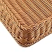 Bread Basket, Yamix Rectangle Imitation Rattan Bread Basket ,Food Serving Baskets,Restaurant Serving/Diplay Baskets For Fruit Food Vegetables - Dark Brown