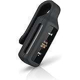 Wasserstein Clip Holder Compatible with Fitbit Charge 5 - Clip Your Fitbit Anywhere (Black, 1 Pack)