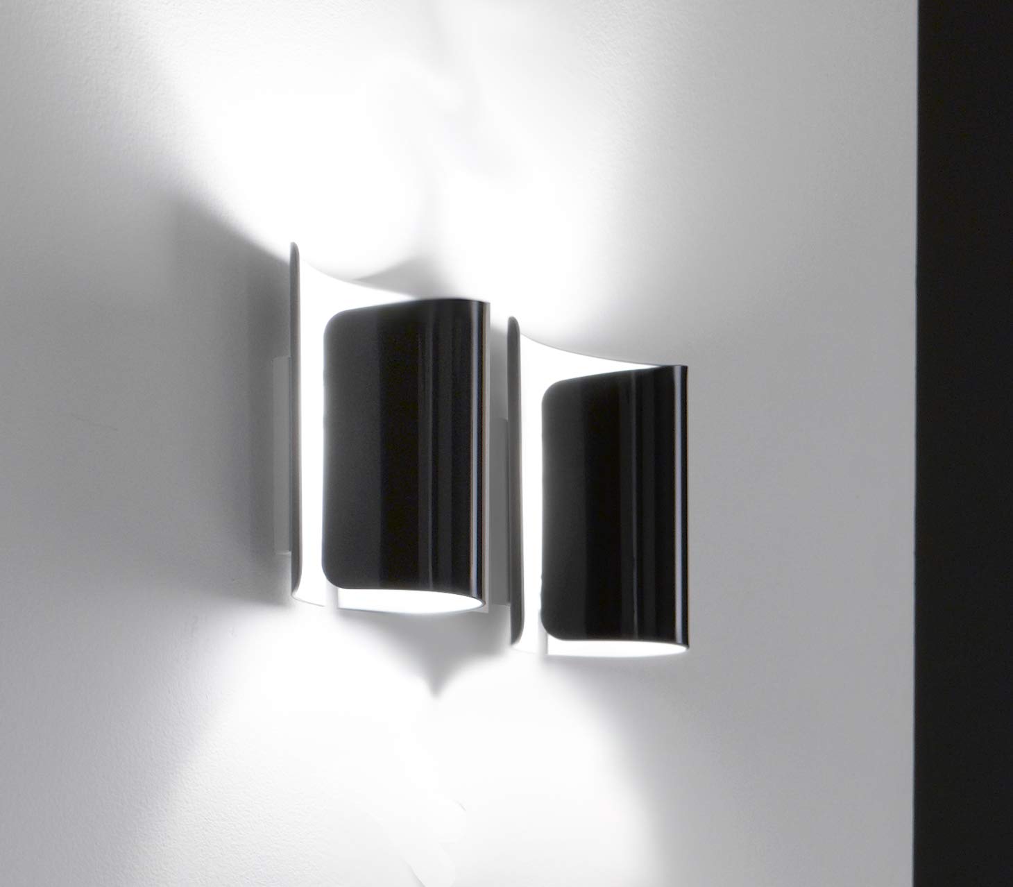 Selene papiro Wall Light 70 W, Glossy Black
