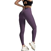 Women's Leggings High Waist Yoga Pants No See Through Workout Gym Capris, Tummy Control Sports Training Pant for Women
