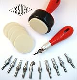 Essdee Lino Cutter & Stamp Carving Kit - 10 Cutters, 5 Stamps, UK Made view 3