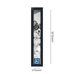ArtToFrames 4x28 Inch Black Picture Frame, This