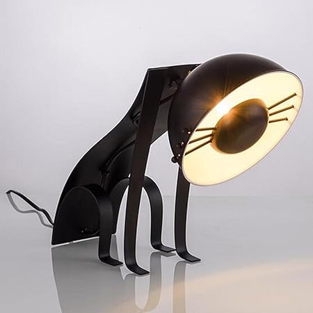 Gwcss Lampe De Bureau Post Moderne Personnalite Noire Accroupie Chat Etudier Chambre Lampe Amazon Fr Cuisine Maison