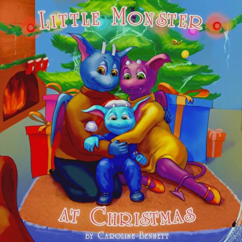 Little Monster at Christmas: childrens books ages 1-3,moon,baby bedtime,monsters,kids bedtime stories,monster childrens books,dream book,moon,monster,kids ... children's stories, baby, monsters Book 2)