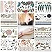 NUOLUX Temporary Tattoos Flash Tattoos 10 Sheets Waterproof