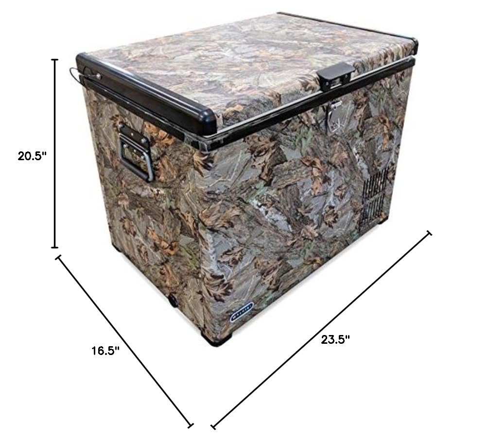 Whynter FM-45CAM 45 Quart Camouflage Edition Portable Refrigerator, AC 110V/ DC 12V Real Freezer for Car, Home, Camping, RV-8°F to 50°F, One Size, Camoflauge