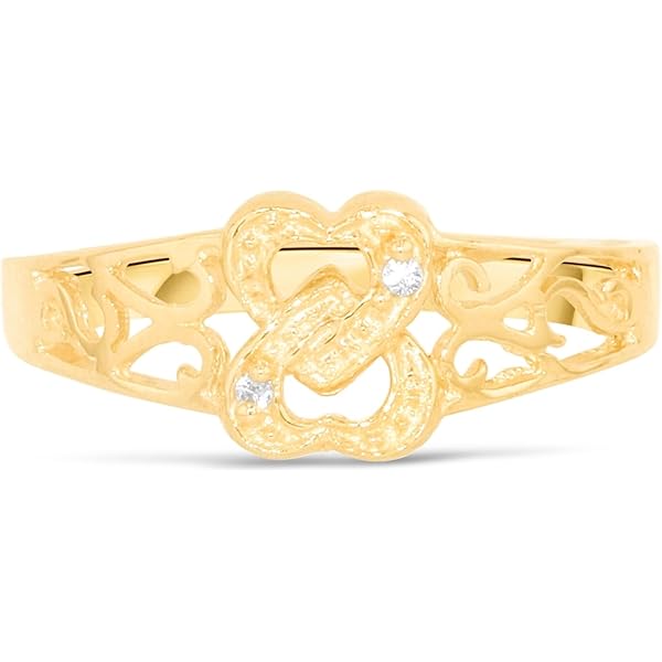 Antigua Roma Oro, Granate Anillo De Filigrana Con Margaritas