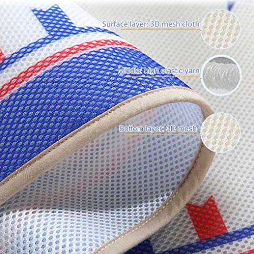 Wenosda Baby Cot Bumper Breathable Crib Enclosure 3D Sandwich Mesh Liner for Infants Baby's Bed Suitable for All Seasons (Fish Pattern, 30029cm/11811.5in)