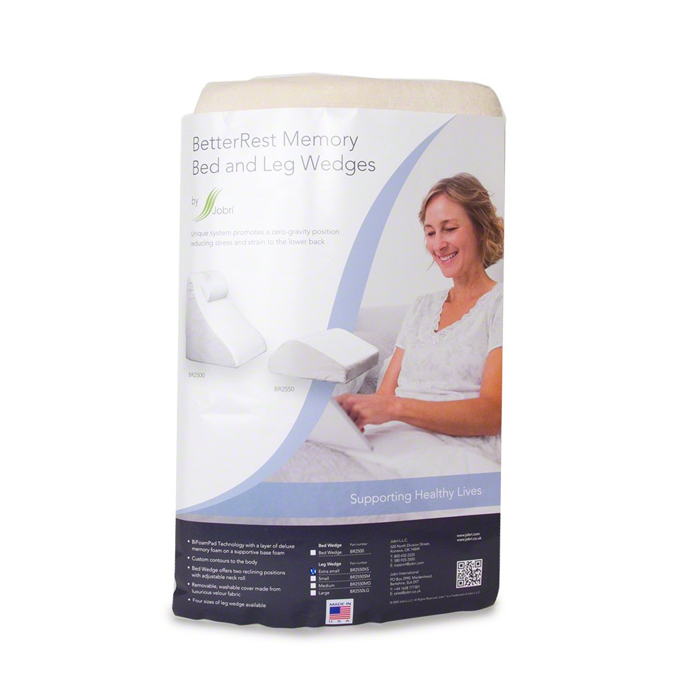 BetterRest High Density Memory Foam Leg Elevation Wedge - Helps Relieve Discomfort from Lower Back Pain and Improves Circulation