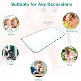 Lekebaby Portable Foldable Baby Change Mat Travel Changing Mat Black 70x40cm view 7