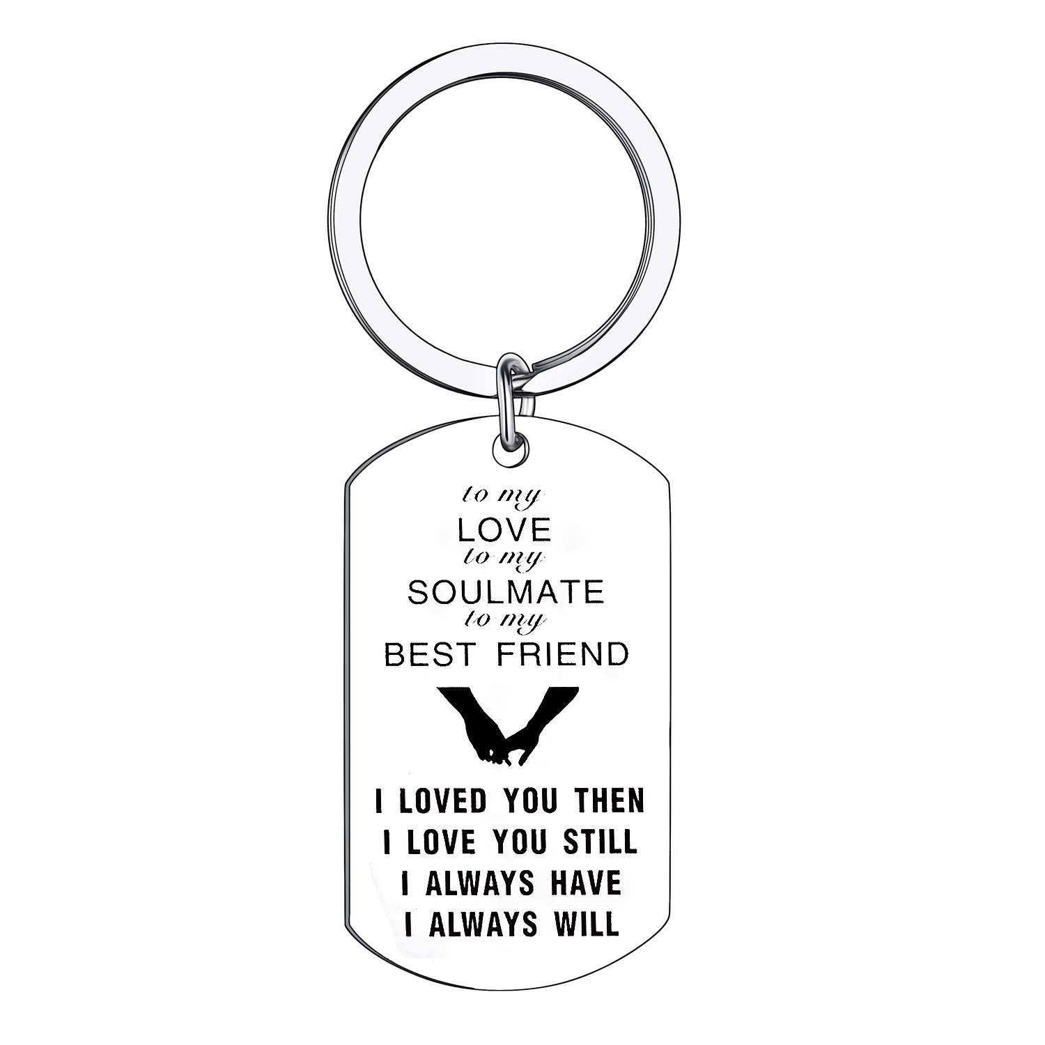 BESPMOSP Couple Keyring Gifts for Him & Her - Anniversary & Wedding Keychain I Love You Gifts - Jewellery